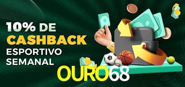 10% de bônus de cashback na OURO68